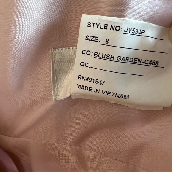 Jenny Yoo Blush Gardens Formal Bridesmaid Prom Dress - Picture 11 of 11
